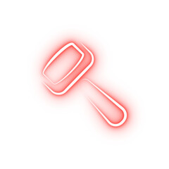 foot apparatus body care hand drawn neon icon