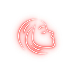 beautiful aesthetic cosmetic hand drawn neon icon