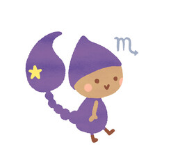 蠍座の可愛いイラスト