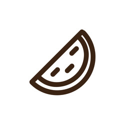 watermelon outline icon