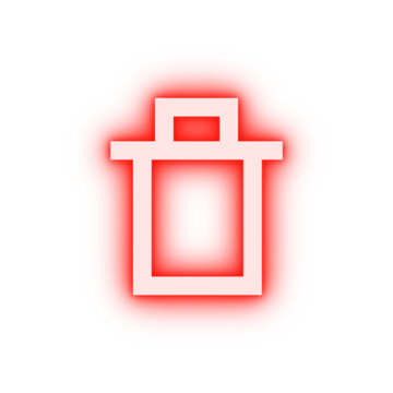 litter box neon icon