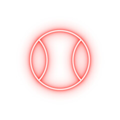 sport baseball neon icon