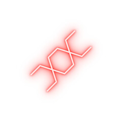 genetics neon icon