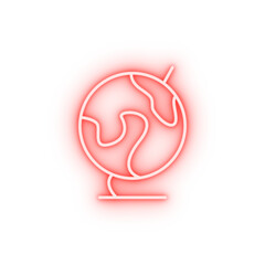 globe neon icon