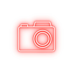 camera neon icon