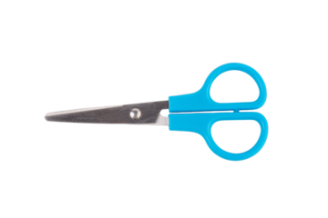 office stationery scissors cutting on transparent background 