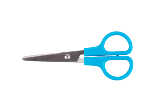 office stationery scissors cutting on transparent background 
