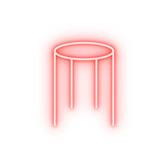 glass table neon icon