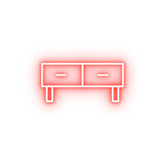 bedsite table neon icon