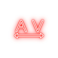 editorial tracking neon icon