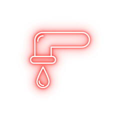 droplet neon icon