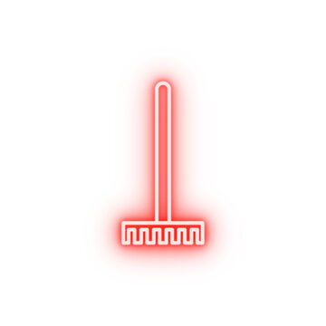 recommend clip art: rake neon icon