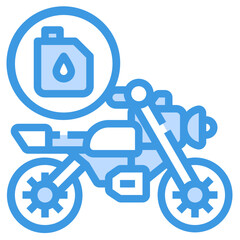 Fuel blue outline icon