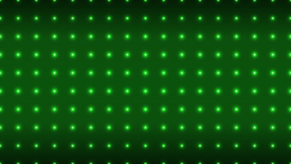 等間隔に並べられた緑の電飾背景