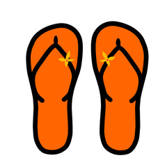 slippers vector