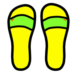 slippers vector