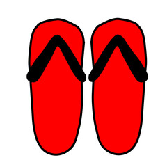 slippers vector