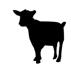 goat silhouette vector