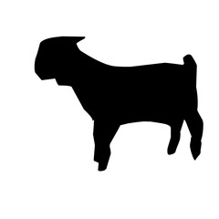 goat silhouette vector