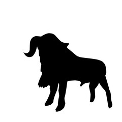 goat silhouette vector