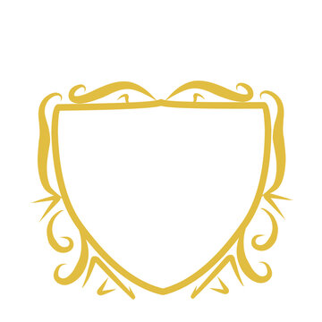 Gold Shield Coat of Arm