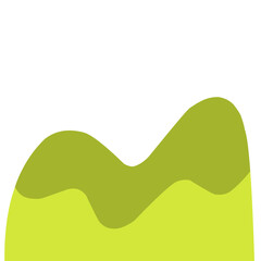 abstract green mountain
