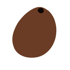 peeled coconut vector