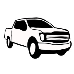 pickup car silhouette