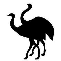 ostrich silhouette