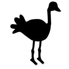 ostrich silhouette