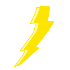yellow lightning vector illustration
