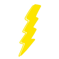 yellow lightning vector illustration