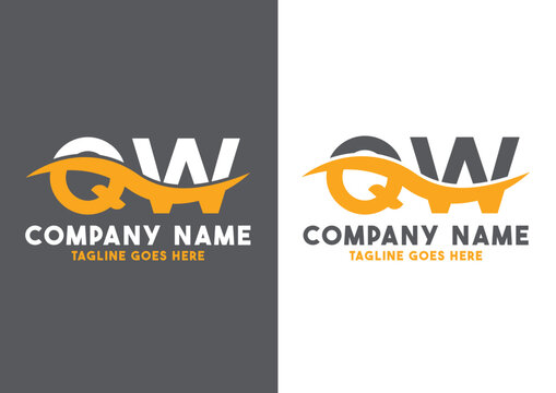 Letter QW logo design vector template, QW logo