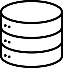 database storage vector icon technology.eps