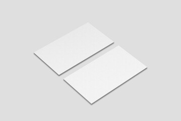 blank business card mockup on the floor