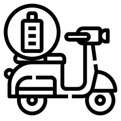 Battery outline icon