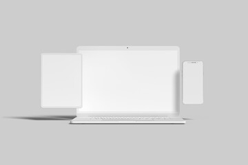 Blank multi devices mockup