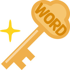 WORDと書かれた鍵、キーワード