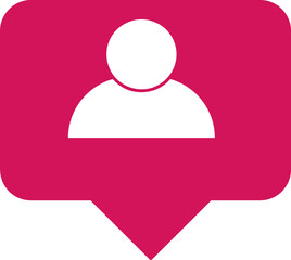  follower notification social media icon vector design.eps