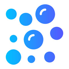 bubbles gradient icon