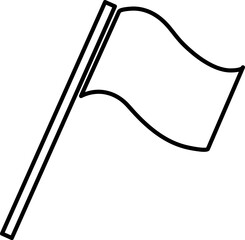 Flag icon, logo isolated on white background 