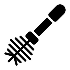 toilet brush glyph icon