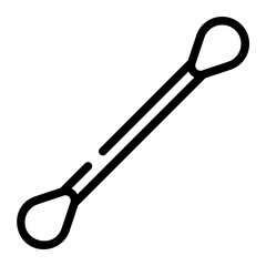 cotton swabs line icon