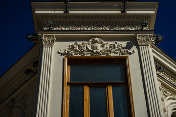 Decoration of old houses in Tbilisi's downtown