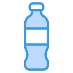 bottle blue outline icon