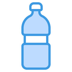 bottle blue outline icon