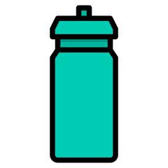bottle filled outline icon