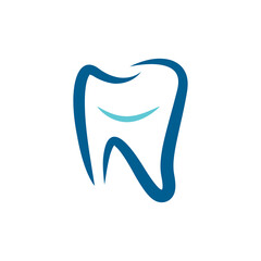 Dental smile logo design. Dental logo design