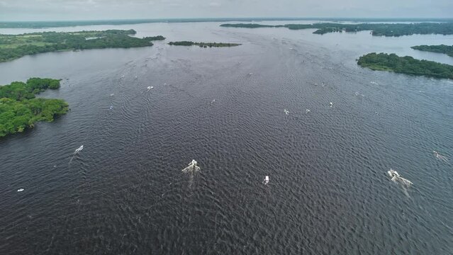 Fishing Tournament start from the sky