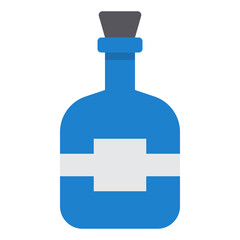 bottle flat icon